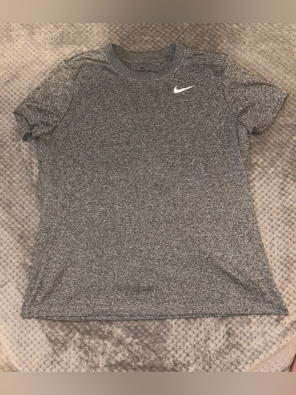 Nike Gray Heather Dri-FIT Short Sleeve Tee